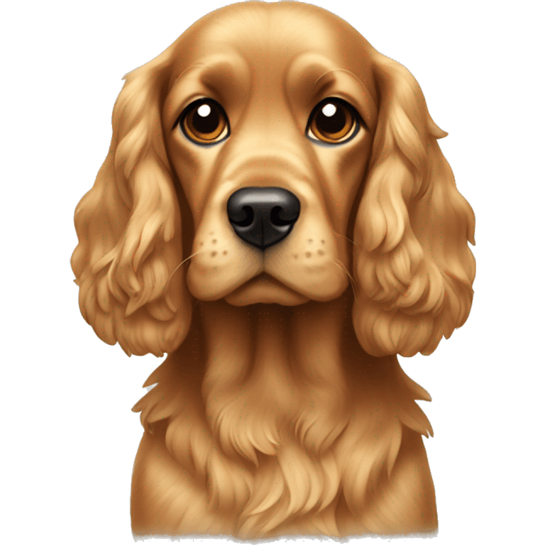 Golden cocker spaniel emoji