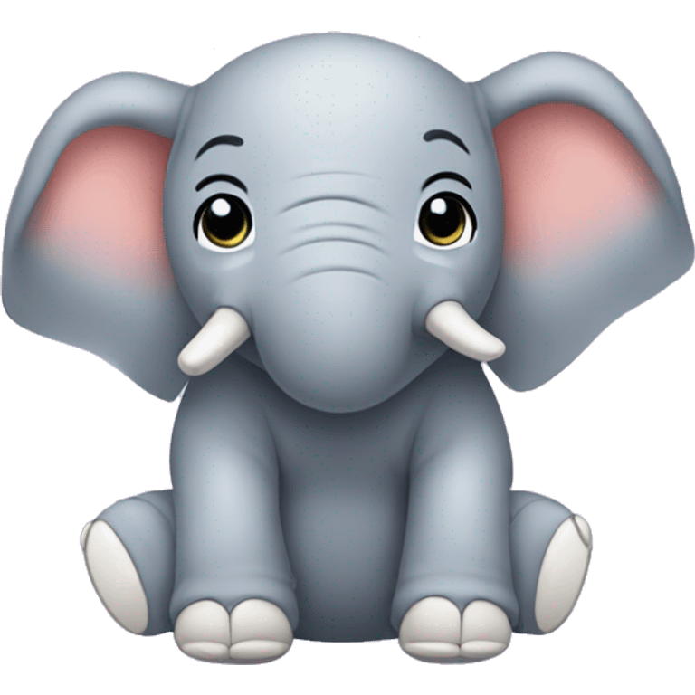 elephant in a nappy emoji