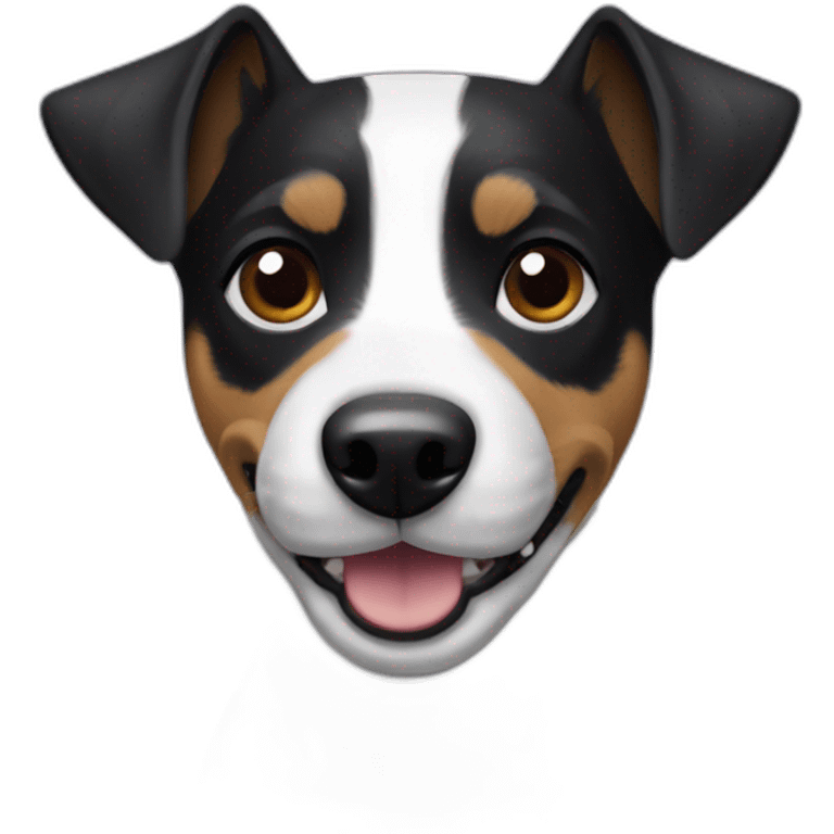 Black Jack Russel terrier emoji