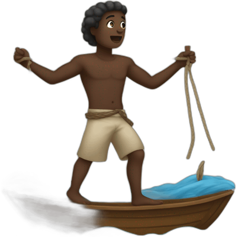 Slaves on a boat emoji