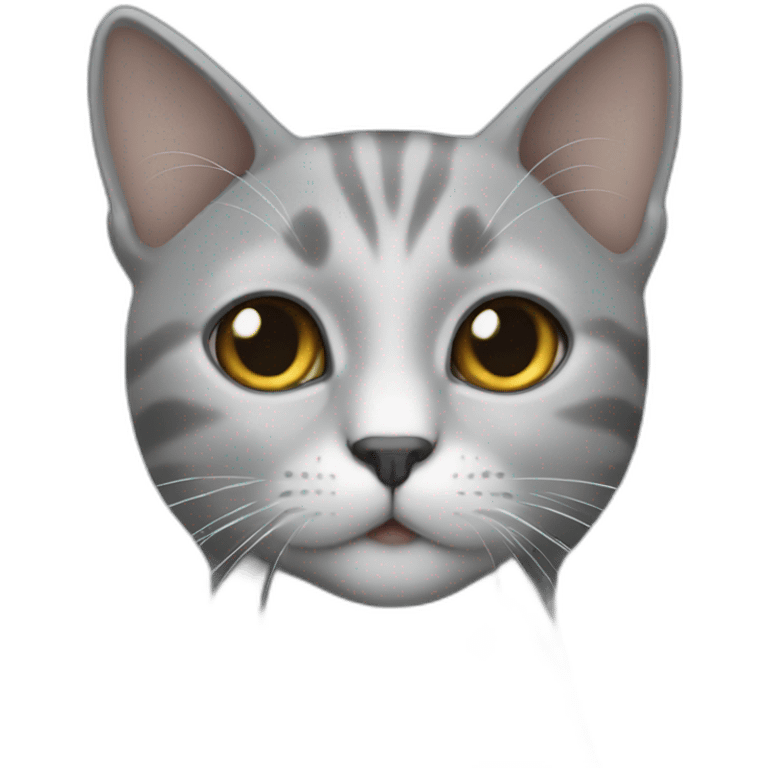 White boy grey cat emoji