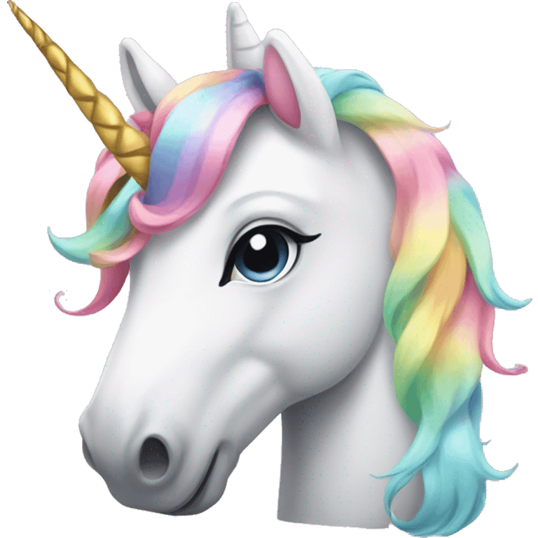 Unicorn with bows  emoji