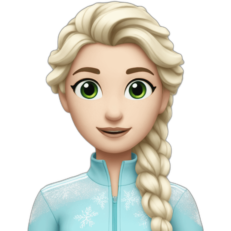 elsa-with-adidas-tracksuit emoji