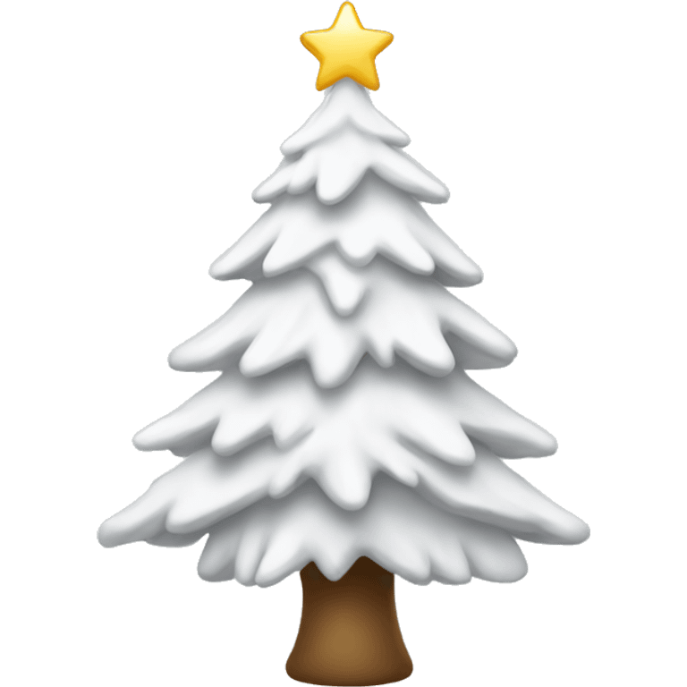 White christmas tree emoji