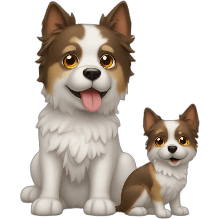 Chat et chien emoji