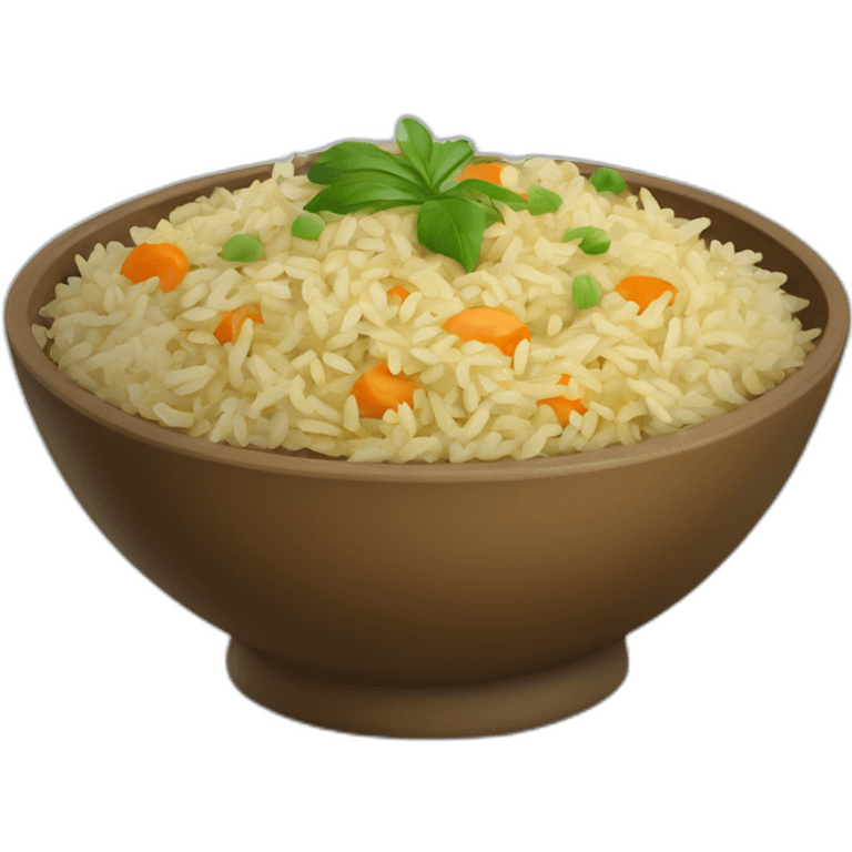 a bowl of Uzbek pilaf emoji