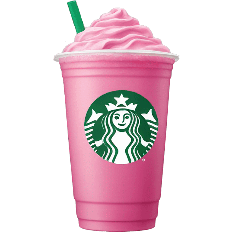 A pink drink from starbucks emoji