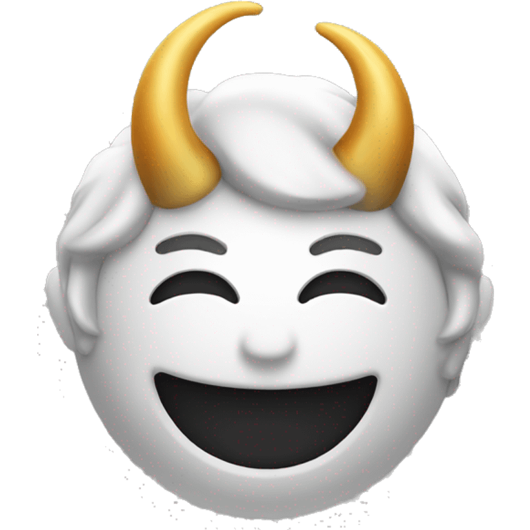 Smiling face with horn  emoji