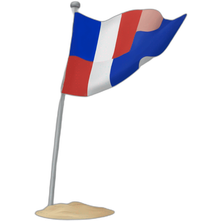  drapeau français flottant  emoji