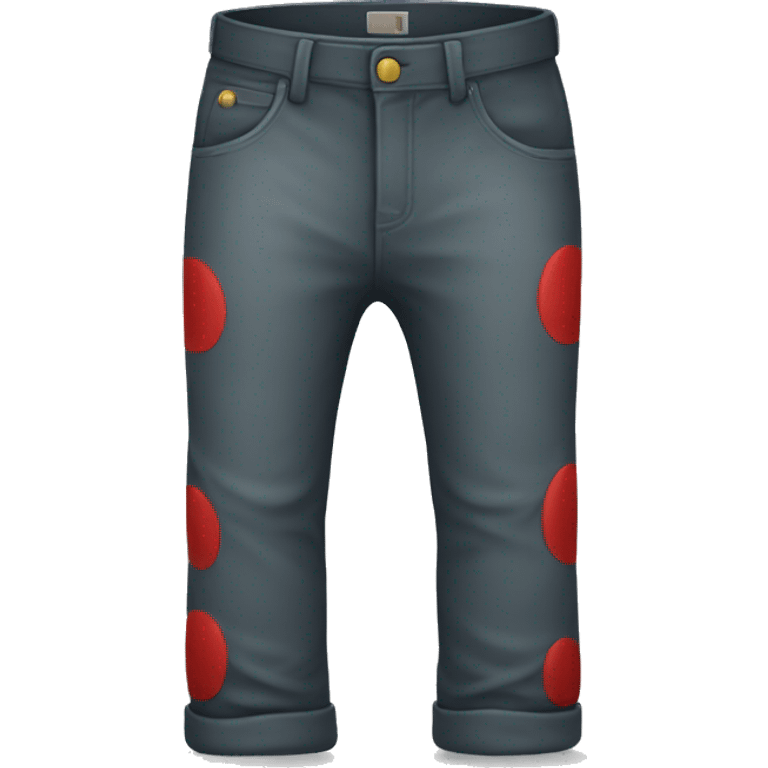 Pants with red spot on bottom emoji