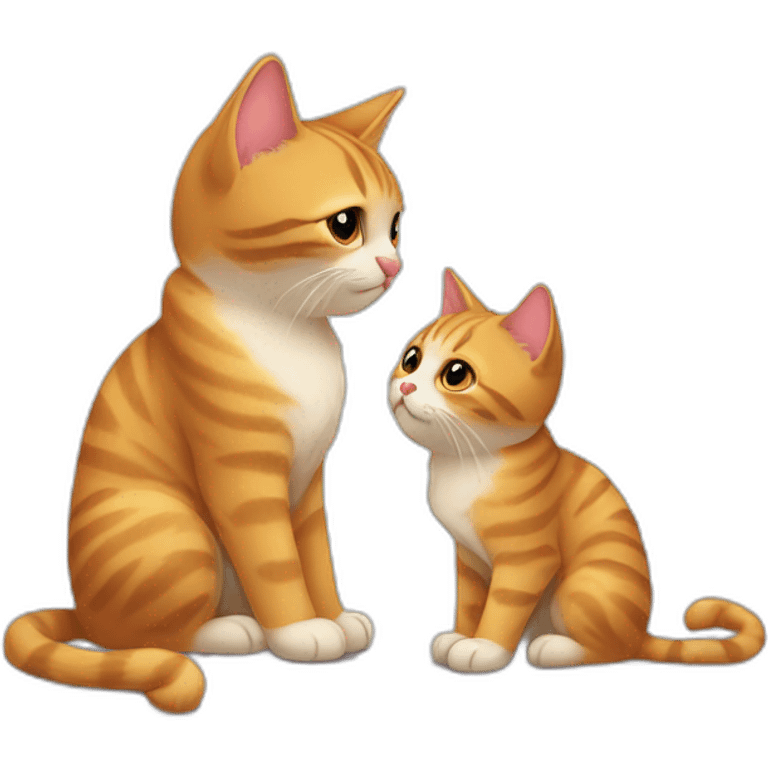 Gatos enamorados emoji