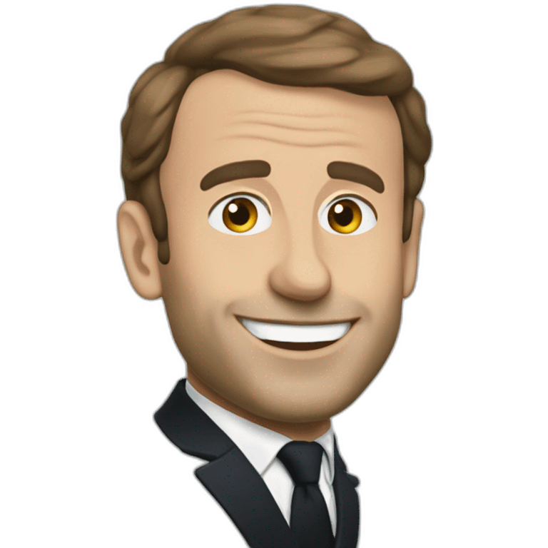 Macron chante emoji