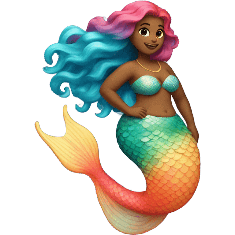 Fat mermaid  emoji