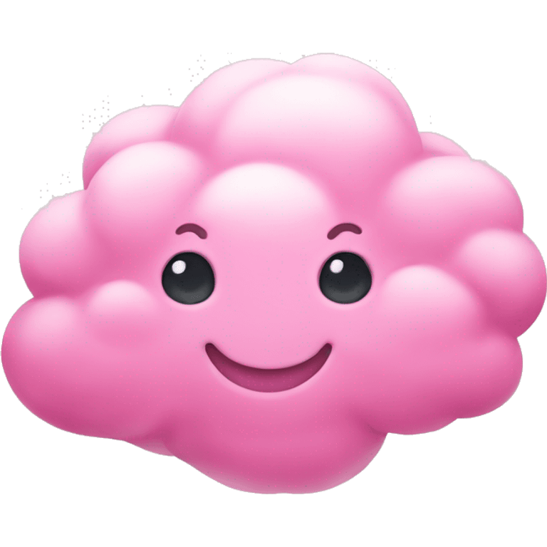 Fluffy pink cloud emoji