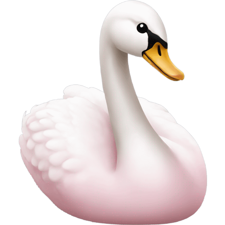 Light Pink swan emoji