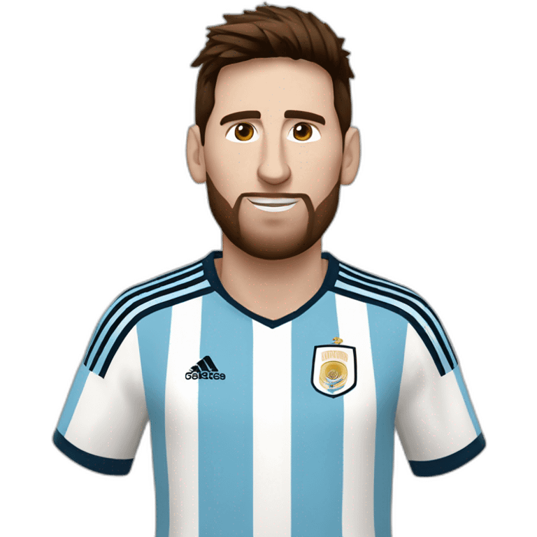 Messi-playing-for-argentina emoji