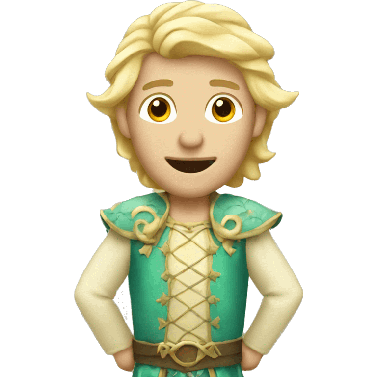 blonde man in fairy costume emoji