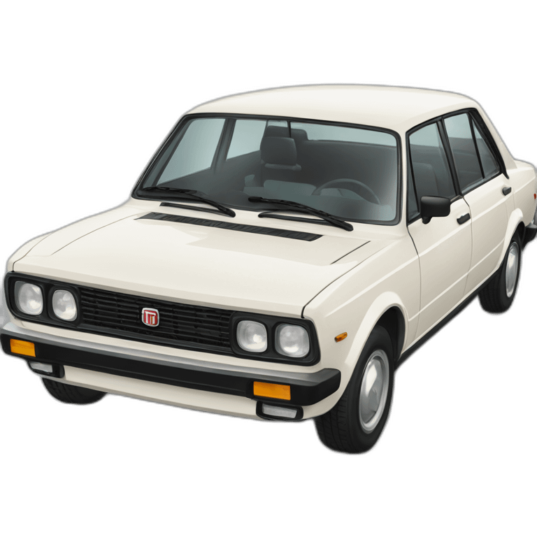 Fiat 130 4 door emoji