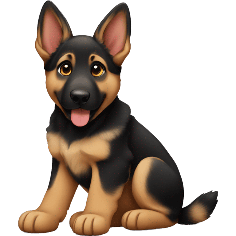 German shepherd puppy emoji