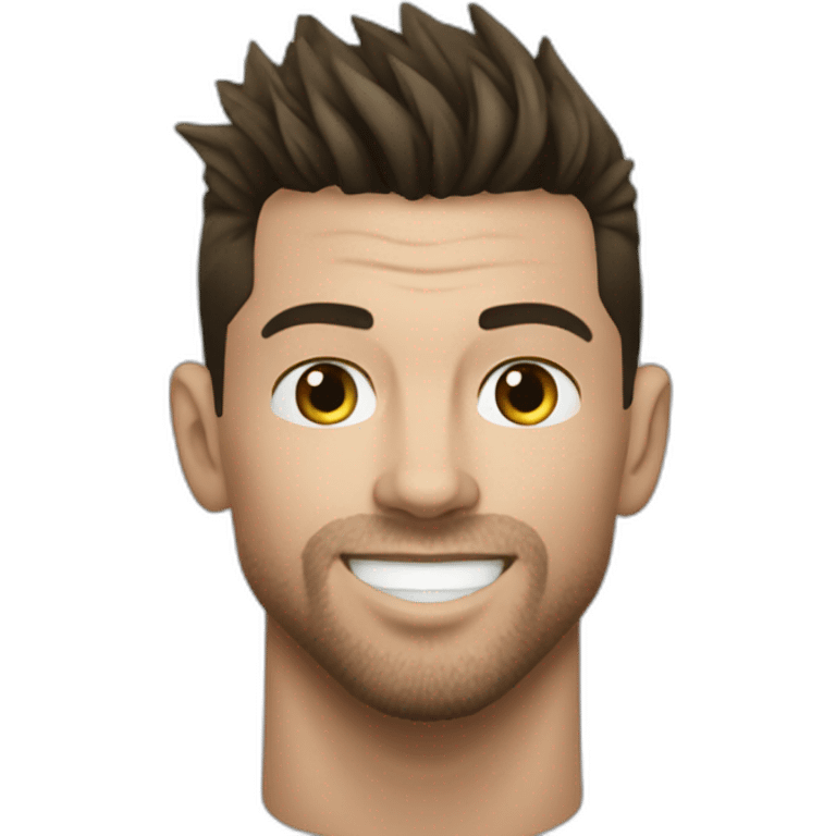 Ronaldo qui Giffle Messi emoji