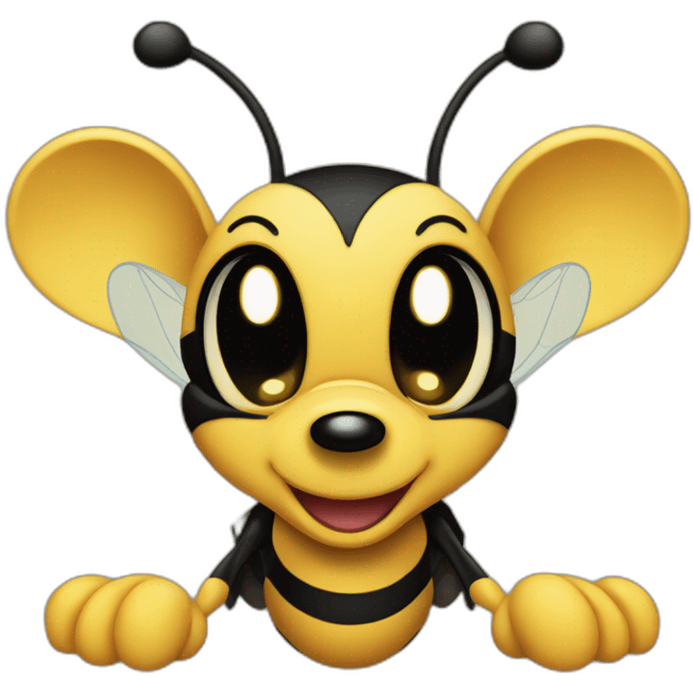 Micky mouse as a bee emoji