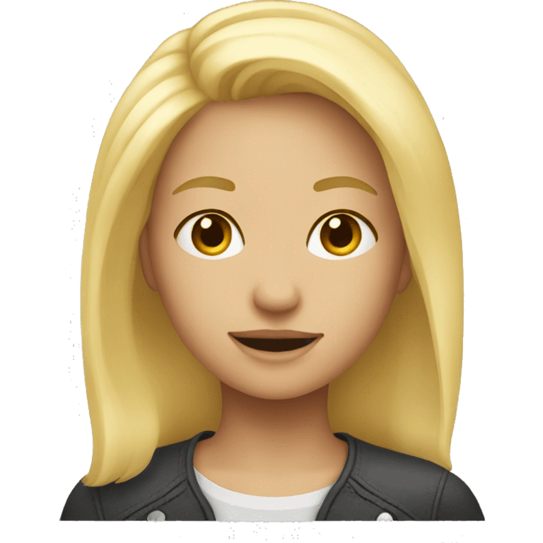 blonde girl emoji