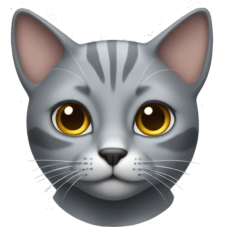 Grey cat  emoji