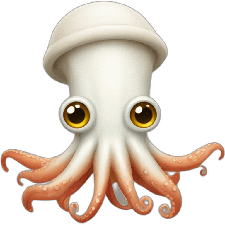 Squid wearing a fez emoji