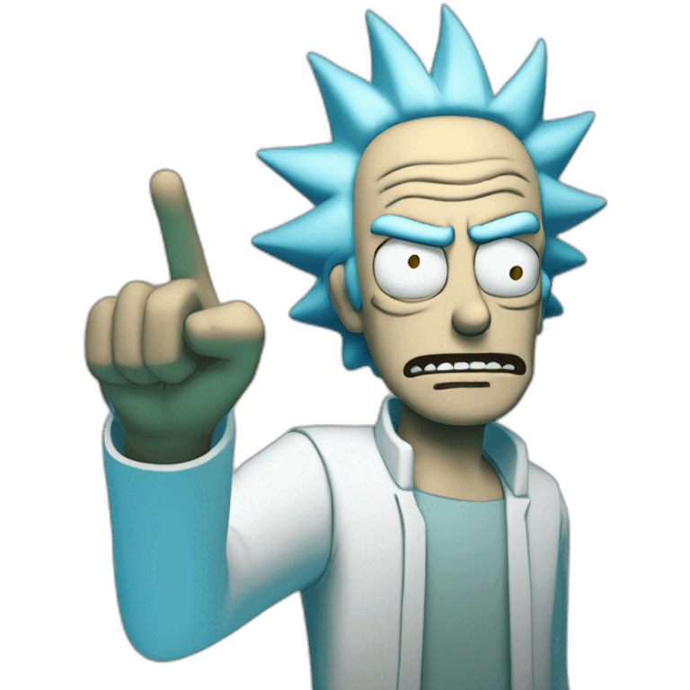 rick sanchez pointing emoji