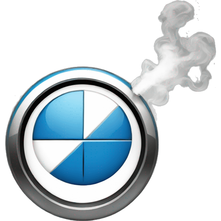 Bmw logo smoking emoji