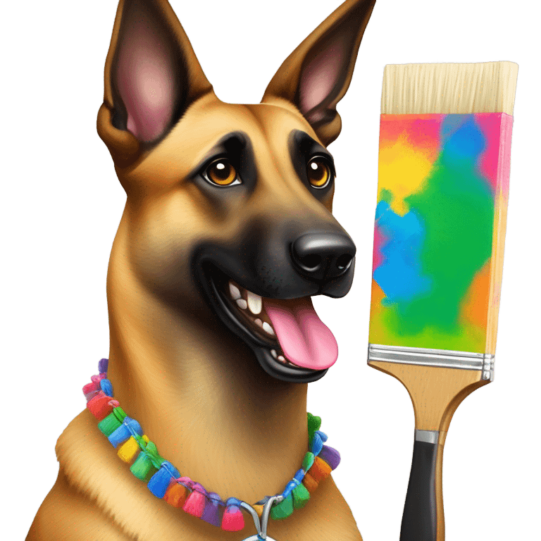 malinois painter emoji