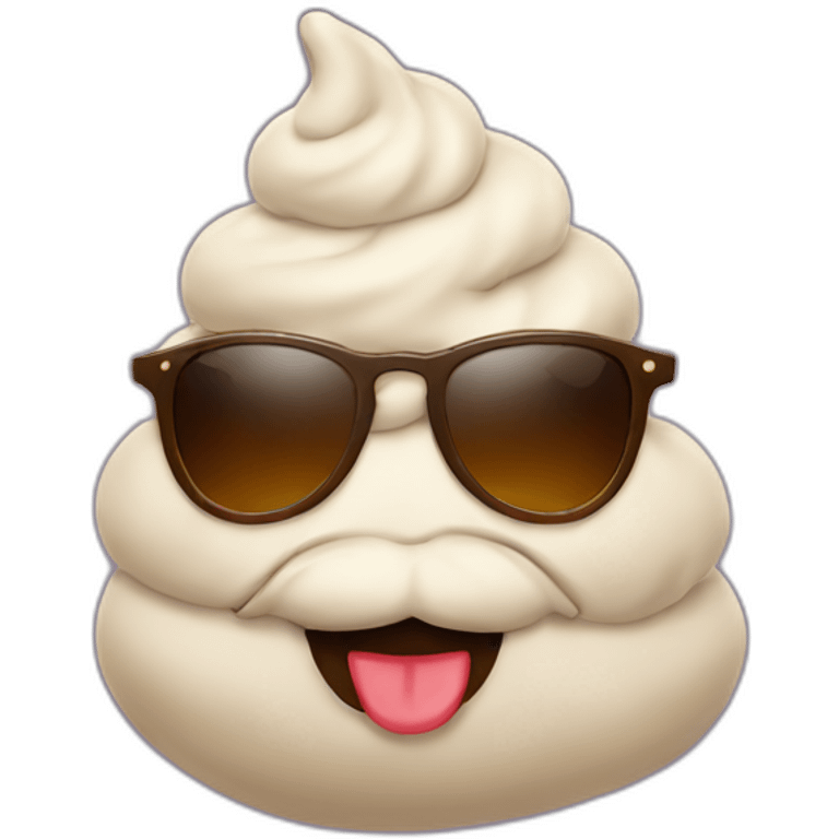 poo with sunglasses emoji