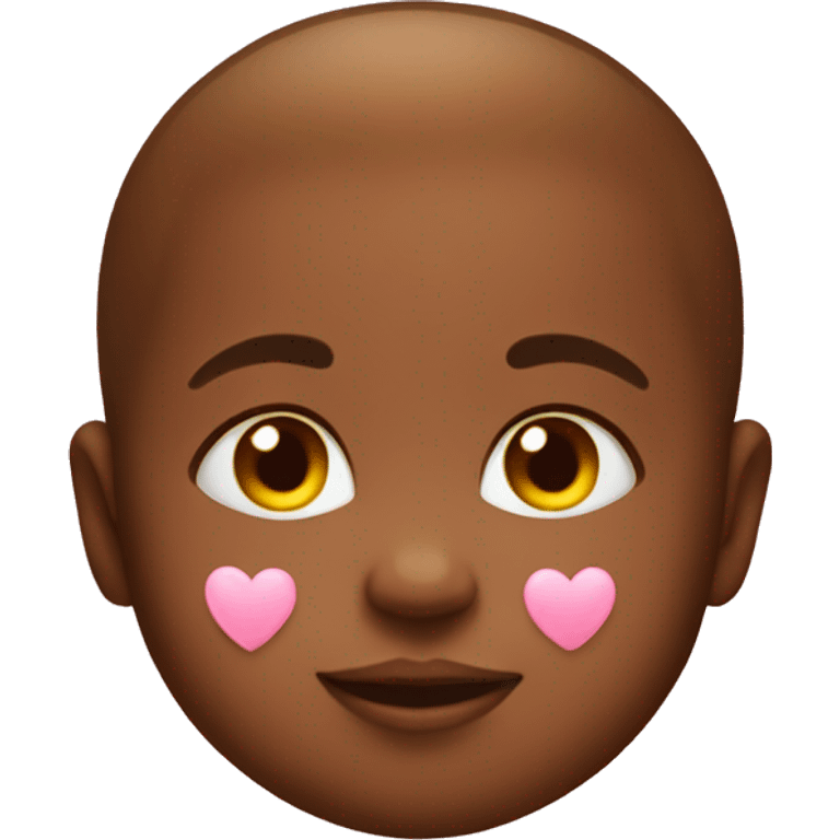 Baby emoji with hearts on face emoji