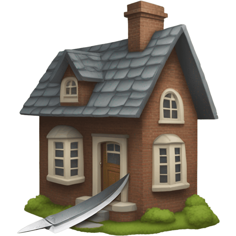 House with a knife emoji