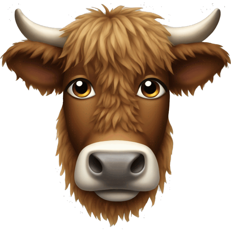 Hairy cow emoji