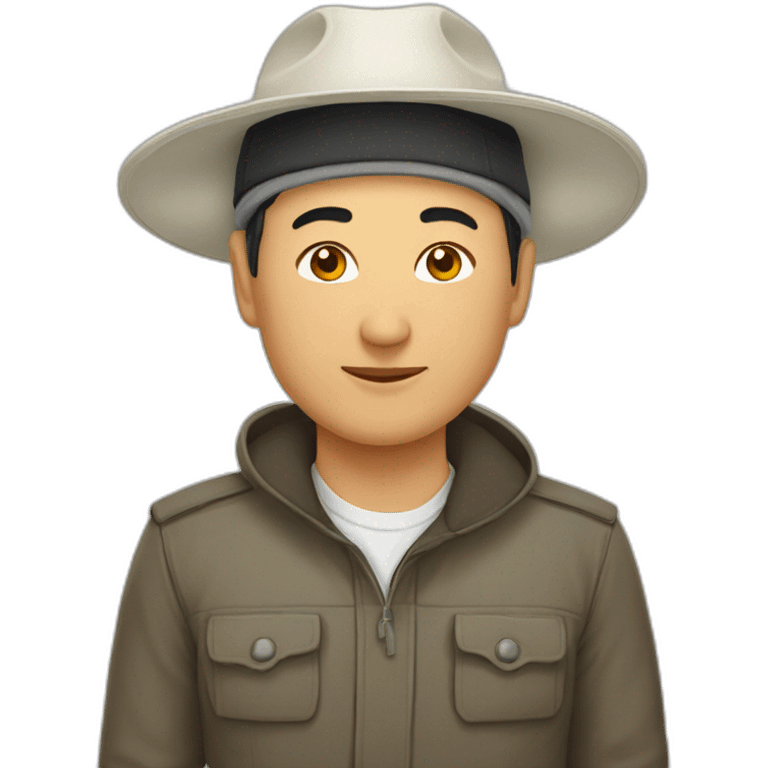 Kyrgyz national white hat emoji