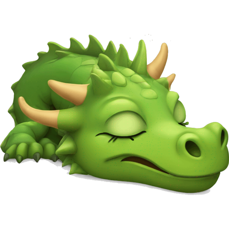 Dragon Closed eyes sleeping emoji