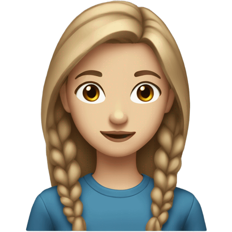 Girl 15 years old blue eyes light brown hair  emoji