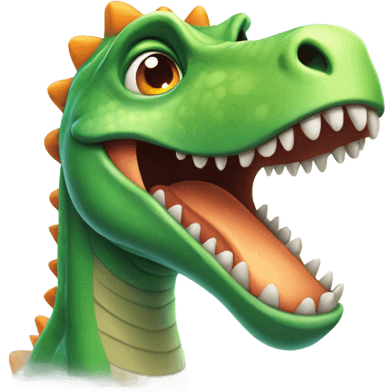 Happy Dino emoji