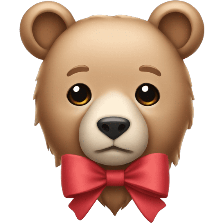 Bear bow emoji