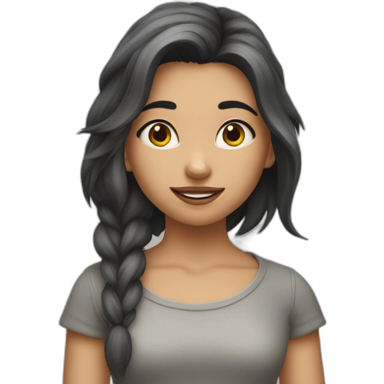 Fille loup emoji