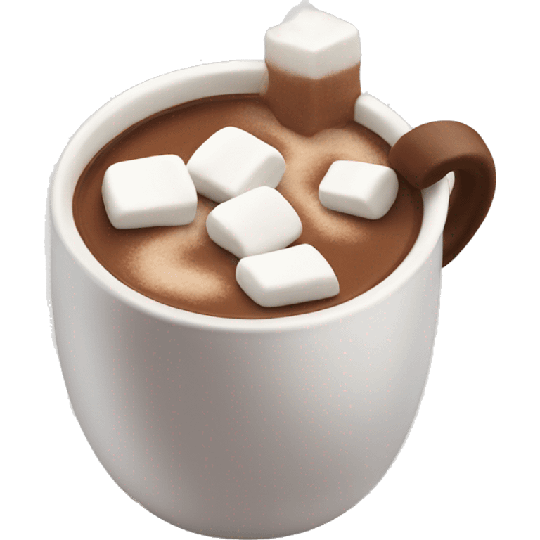 Hot chocolate with marshmallows  emoji