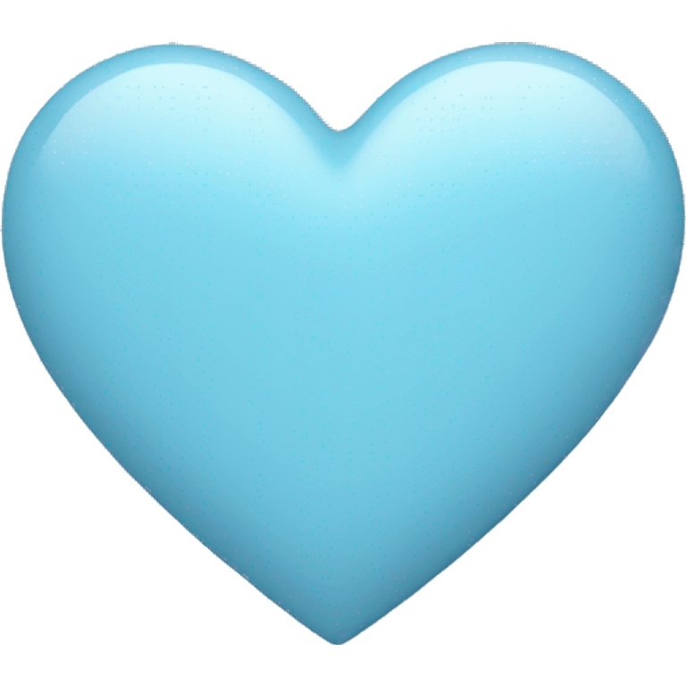 pastel blue heart  emoji