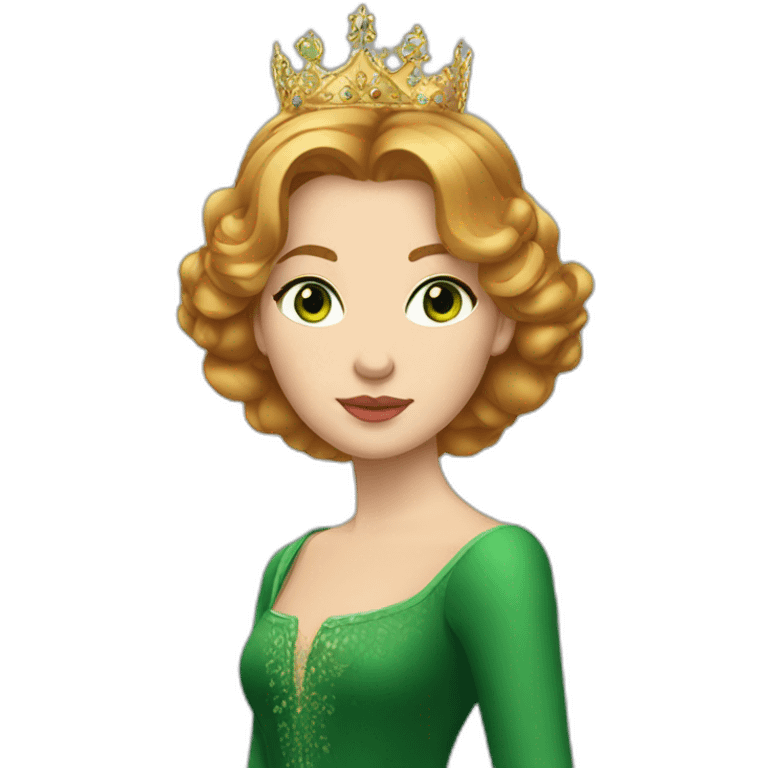 Russian Queen anastasia with ginger medium hair, green eyes emoji