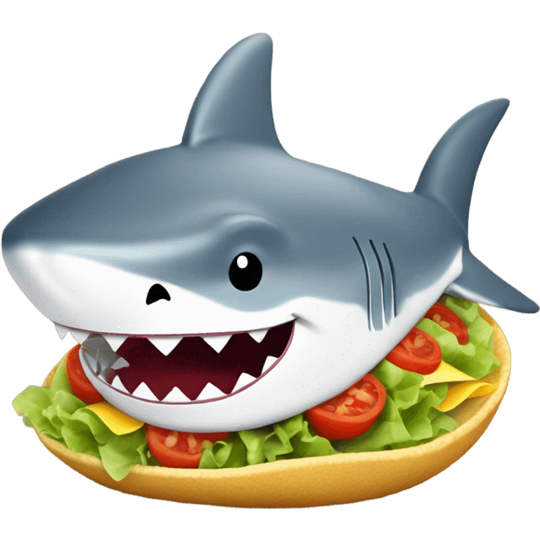 Taco shark emoji