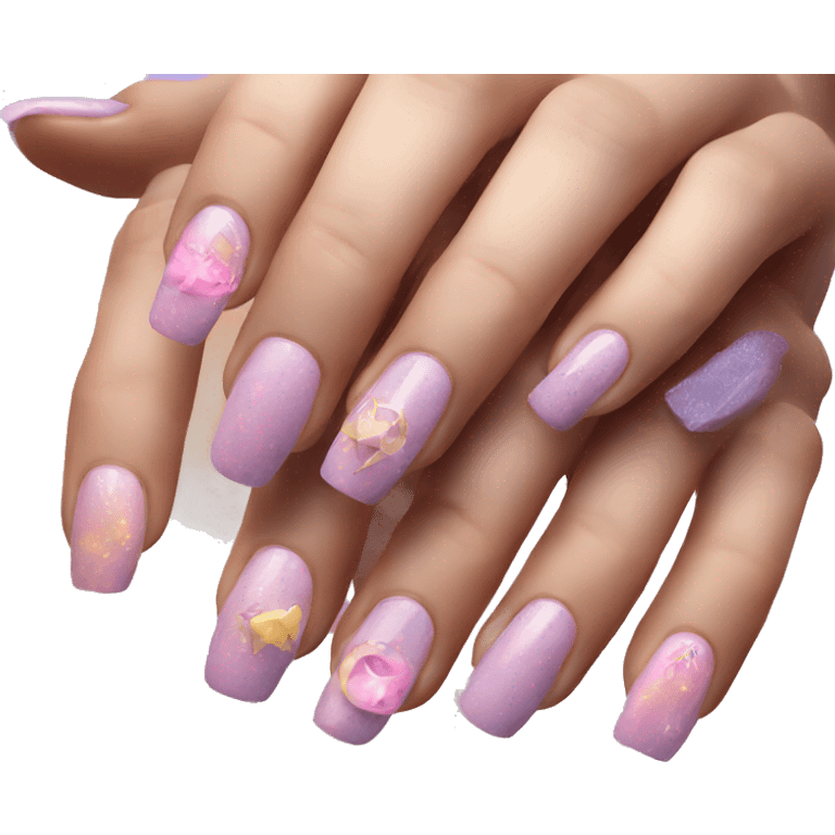 Aesthetic nails emoji