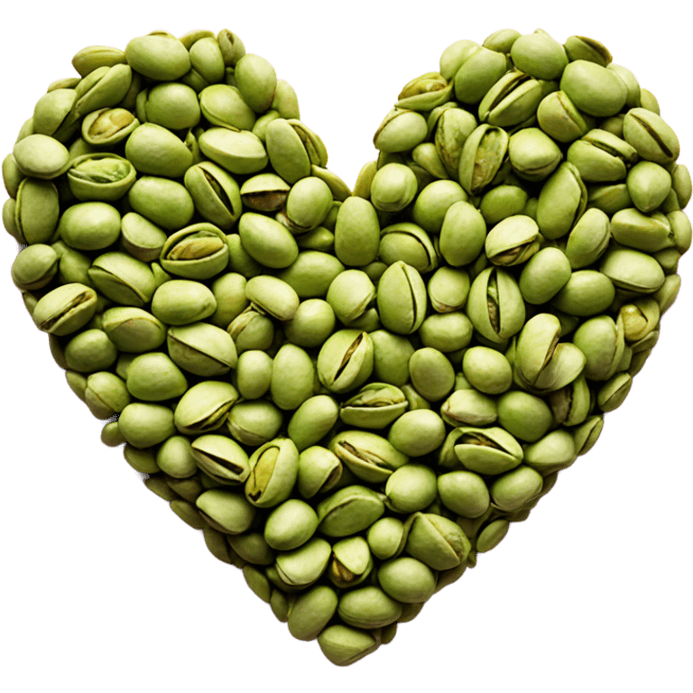 Pistachio heart  emoji