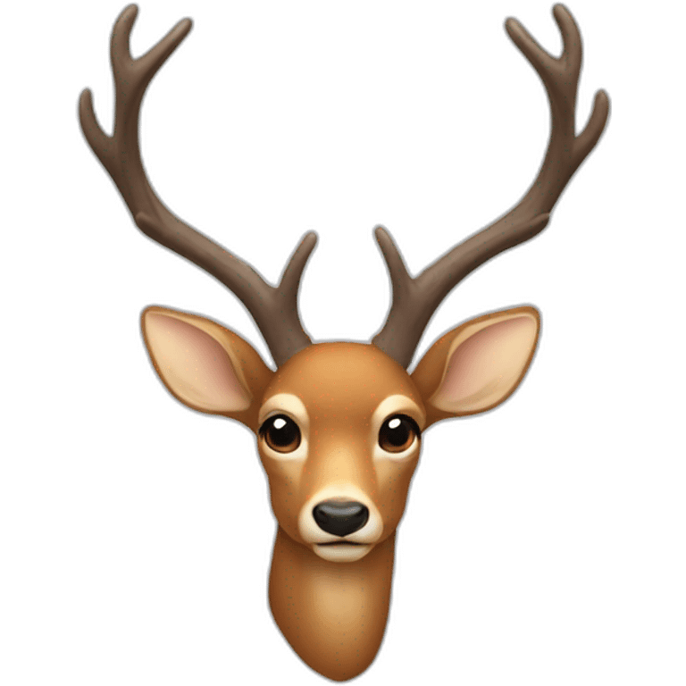 deer horns on the head emoji