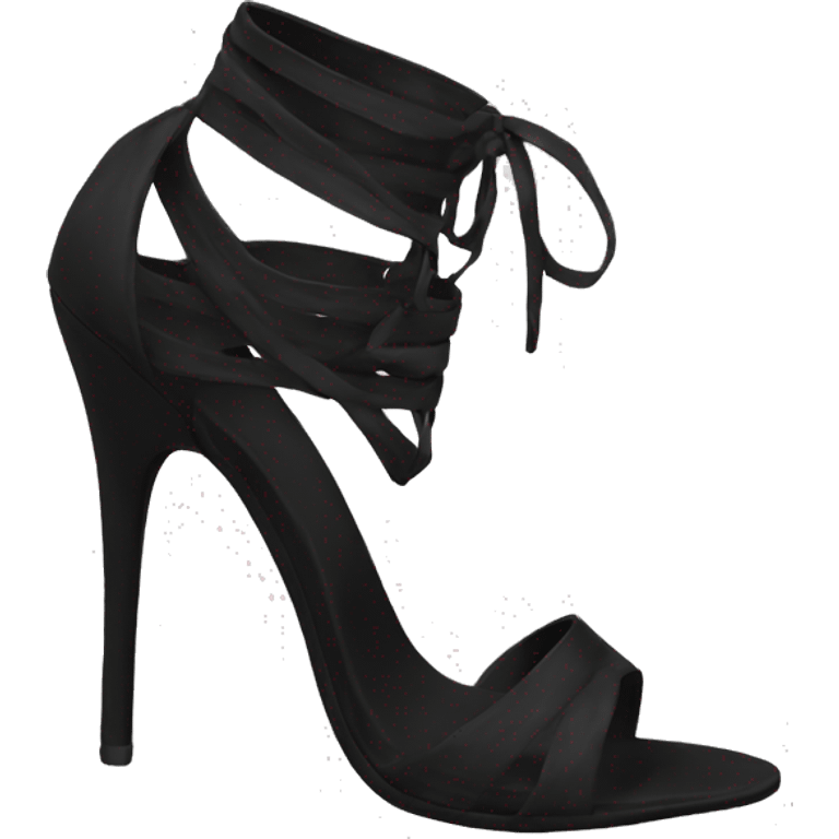 Black sting heels  emoji