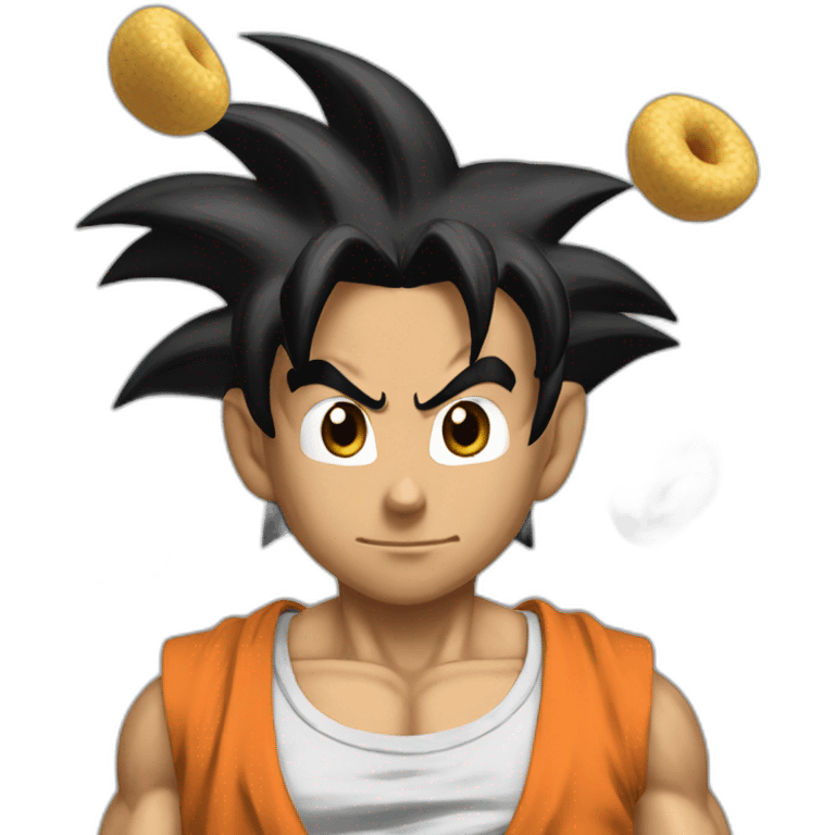 does goku clean nuts? emoji